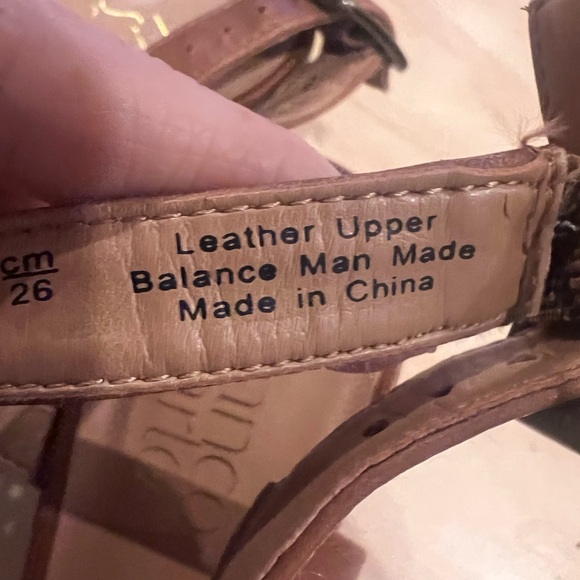 FRANCO SARTO Harlet3 Size 9 tan leather block 3in heel sandal buckle ankle strap - Picture 3 of 10